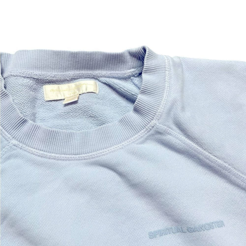 Spiritual Gangster Women's Blue Eternal Optimist Pullover Sweater Size Large - Picture 6 of 10